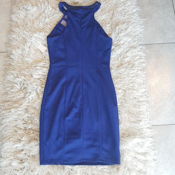 Niki Biki Women's Mini Dress size Small Royal  Blue Embellished‎ - Picture 3 of 11